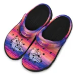 personalized gonzaga bulldogs wavy stripes clogs best selling