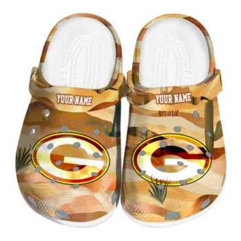 personalized green bay packers desert layers clogs best selling