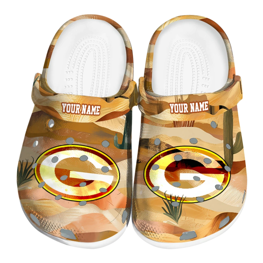 personalized green bay packers desert layers clogs best selling personalized green bay packers desert layers clogs best selling