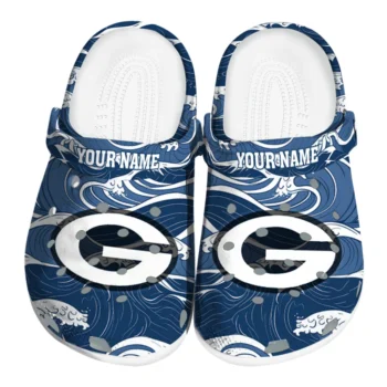 personalized green bay packers wave flow clogs best selling