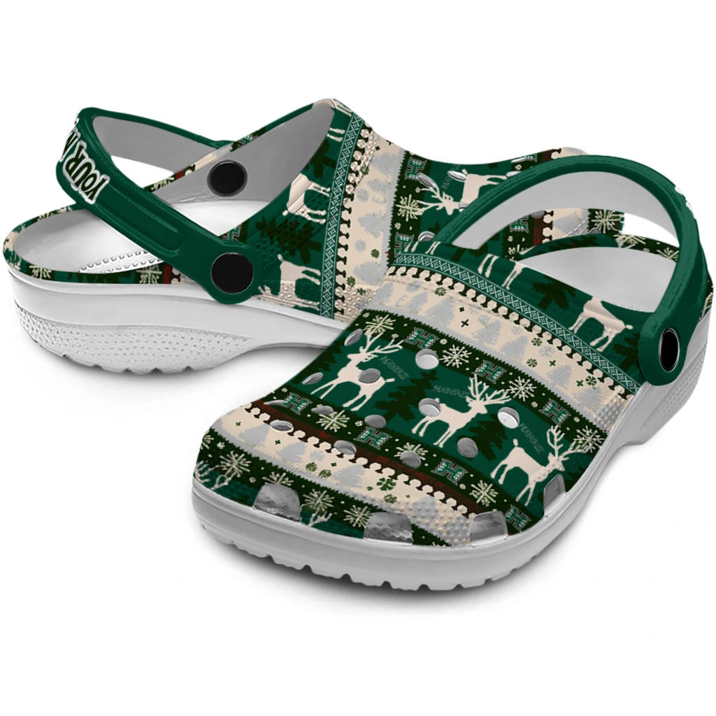 personalized hawaii rainbow warriors christmas motif clogs high quality personalized hawaii rainbow warriors christmas motif clogs high quality