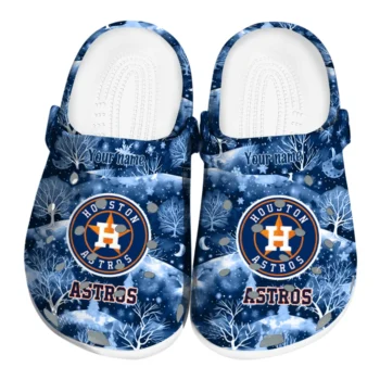 personalized houston astros snowy hills clogs best selling
