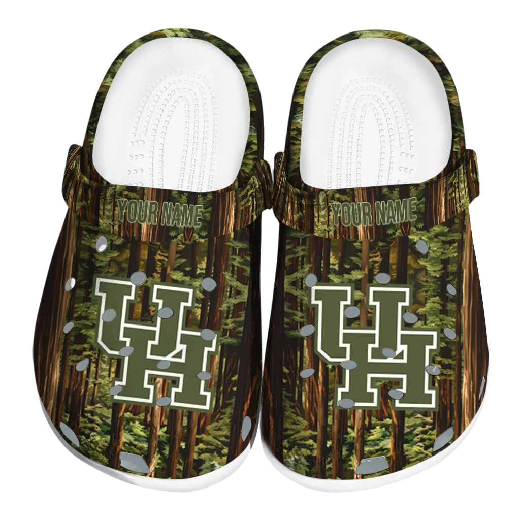 personalized houston cougars woods forest designs clogs best selling personalized houston cougars woods forest designs clogs best selling