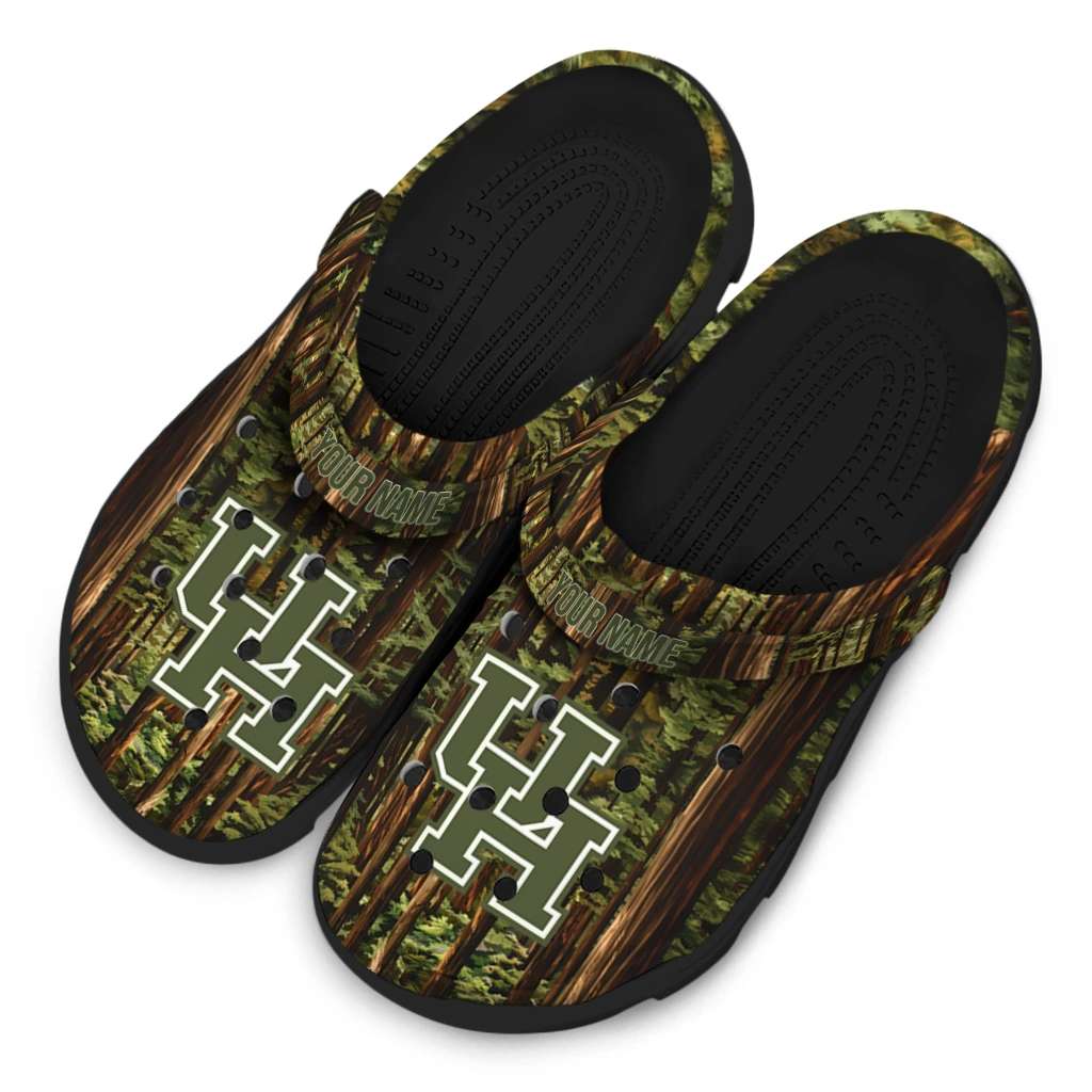 personalized houston cougars woods forest designs clogs latest model personalized houston cougars woods forest designs clogs latest model