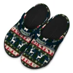 personalized houston texans christmas motif clogs best selling