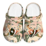 personalized houston texans desert cactus pattern clogs best selling
