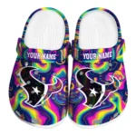 personalized houston texans swirling mushrooms clogs best selling