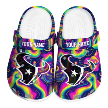 personalized houston texans swirling mushrooms clogs best selling