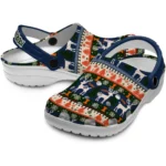 personalized illinois fighting illini christmas motif clogs best selling