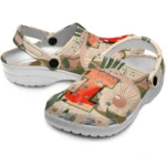 personalized illinois fighting illini desert cactus pattern clogs best selling
