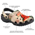 personalized illinois fighting illini desert cactus pattern clogs best selling