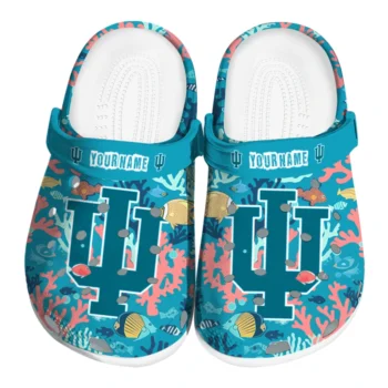 personalized indiana hoosiers tropical fish ocean clogs best selling