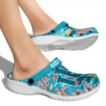 personalized indiana hoosiers tropical fish ocean clogs best selling