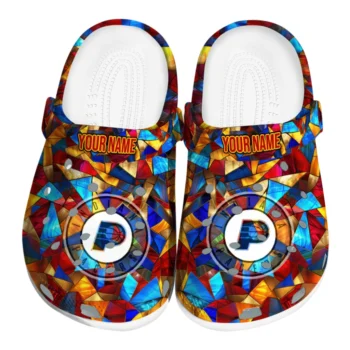 personalized indiana pacers prism pieces clogs best selling
