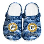 personalized indiana pacers snowy hills clogs best selling