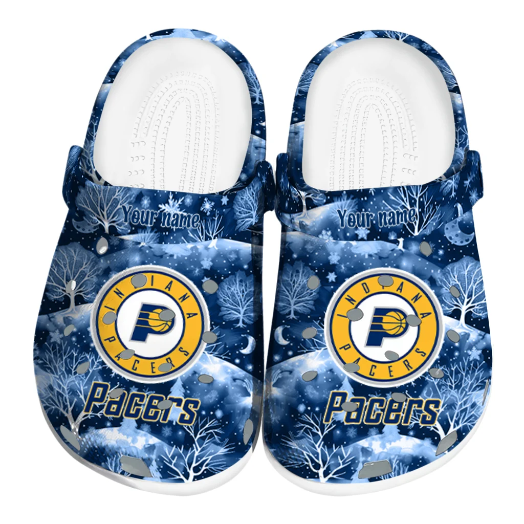 personalized indiana pacers snowy hills clogs best selling personalized indiana pacers snowy hills clogs best selling