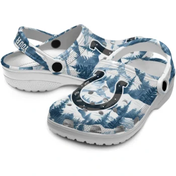 personalized indianapolis colts snowy mountains clogs high quality