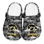 personalized iowa hawkeyes snowy hills clogs best selling
