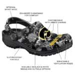 personalized iowa hawkeyes snowy hills clogs best selling