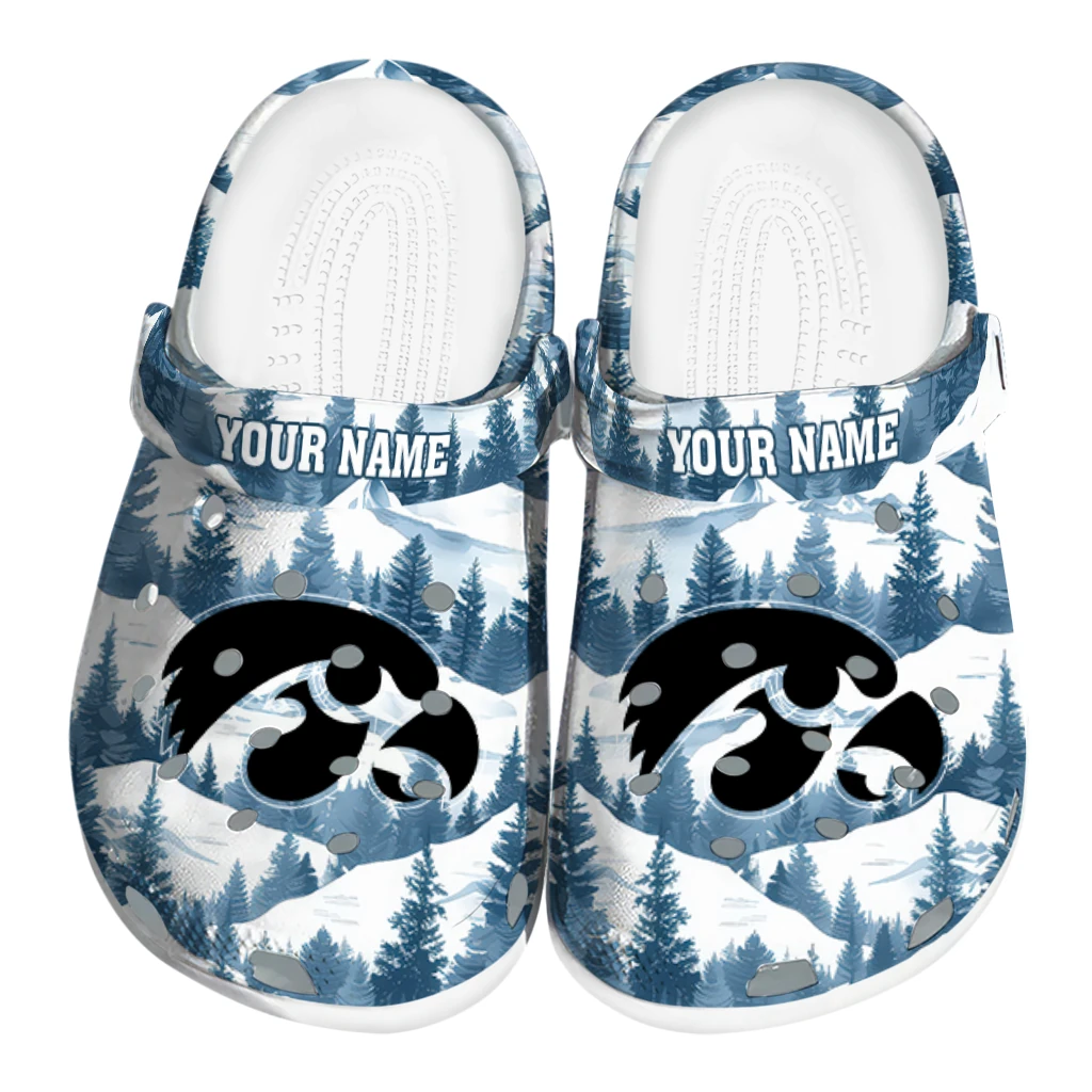 personalized iowa hawkeyes snowy mountains clogs best selling personalized iowa hawkeyes snowy mountains clogs best selling