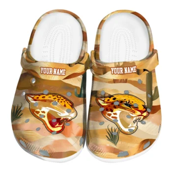 personalized jacksonville jaguars desert layers clogs best selling