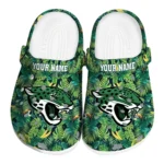 personalized jacksonville jaguars tropical leaves clogs best selling
