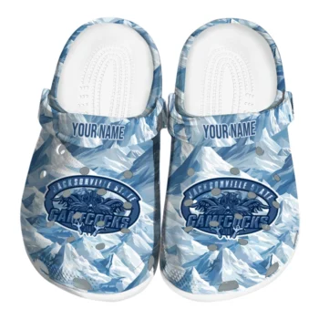 personalized jacksonville state gamecocks mountain artwork clogs best selling