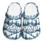 personalized james madison dukes snowy mountains clogs best selling