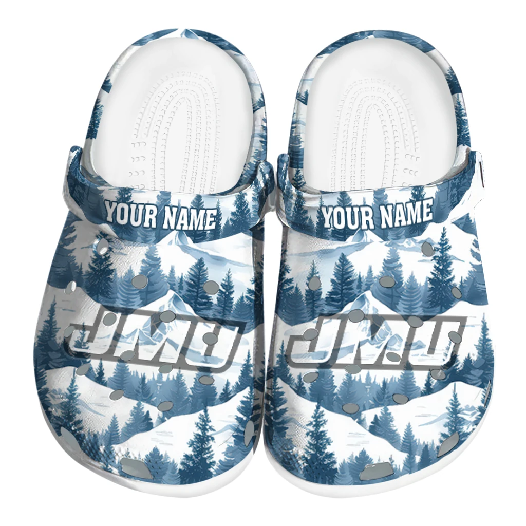 personalized james madison dukes snowy mountains clogs best selling personalized james madison dukes snowy mountains clogs best selling
