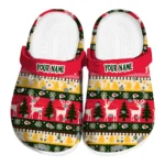 personalized kansas city chiefs christmas motif clogs best selling