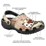 personalized kansas city chiefs desert cactus pattern clogs best selling