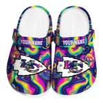 personalized kansas city chiefs swirling mushrooms clogs best selling