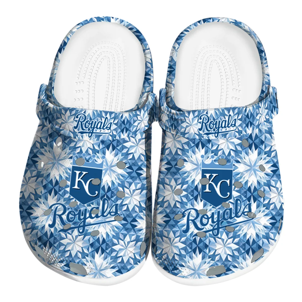 personalized kansas city royals snowflake mosaic clogs best selling personalized kansas city royals snowflake mosaic clogs best selling