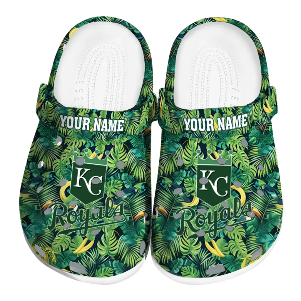 personalized kansas city royals tropical leaves clogs best selling personalized kansas city royals tropical leaves clogs best selling