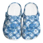 personalized kansas jayhawks snowflake mosaic clogs best selling