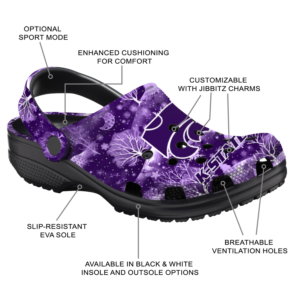 personalized kansas state wildcats snowy hills clogs new arrival personalized kansas state wildcats snowy hills clogs new arrival