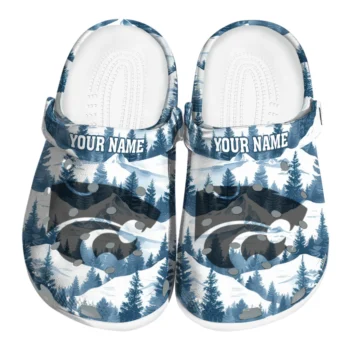 personalized kansas state wildcats snowy mountains clogs best selling
