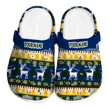 personalized kent state golden flashes christmas motif clogs best selling