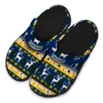 personalized kent state golden flashes christmas motif clogs best selling