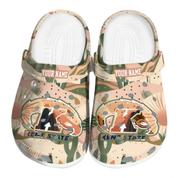 personalized kent state golden flashes desert cactus pattern clogs best selling