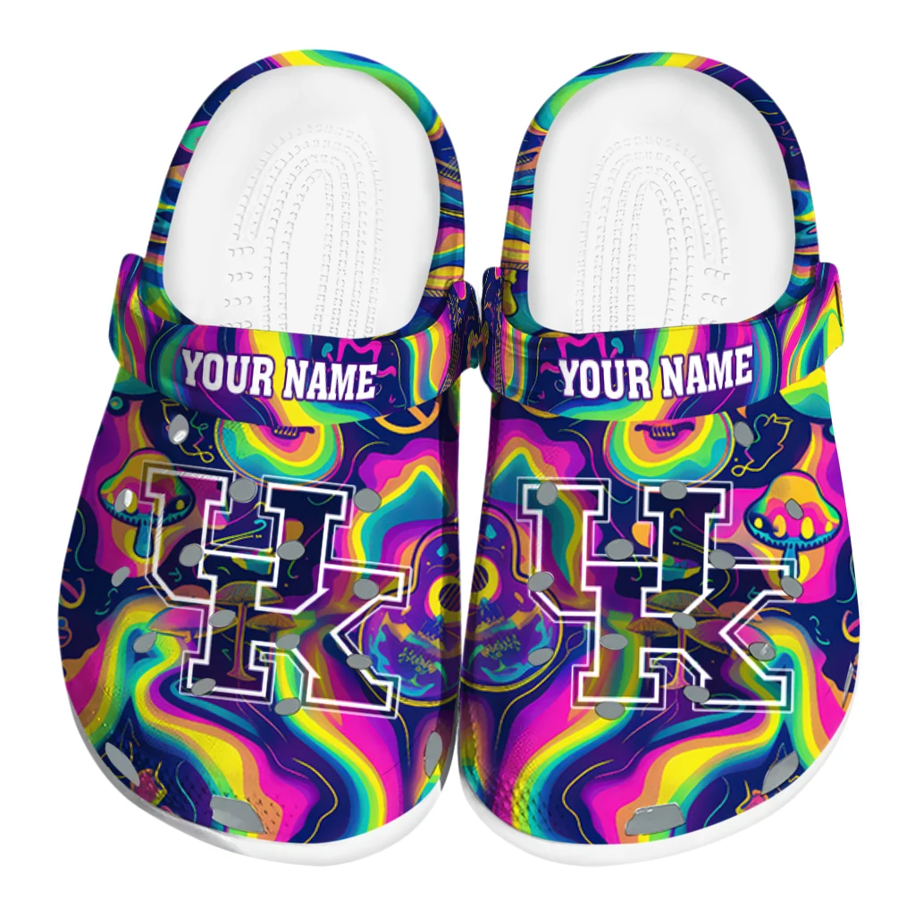 personalized kentucky wildcats swirling mushrooms clogs best selling personalized kentucky wildcats swirling mushrooms clogs best selling