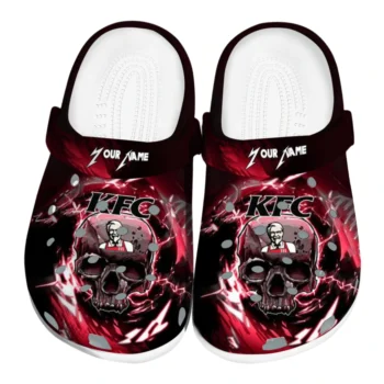 personalized kfc hockey rage black red clogs best selling hey clogs