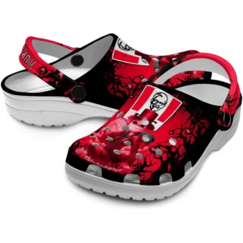 personalized kfc piggy shadows red black clogs high quality hey clogs