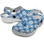 personalized la tech snowflake mosaic clogs best selling
