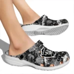 personalized las vegas raiders snowy hills clogs best selling