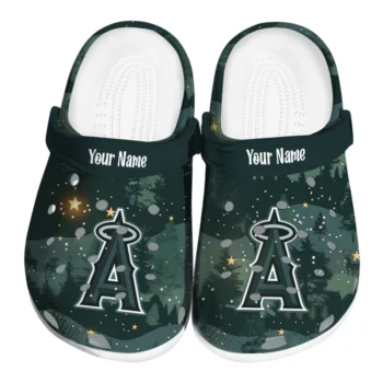 personalized los angeles angels deer nightscape clogs best selling