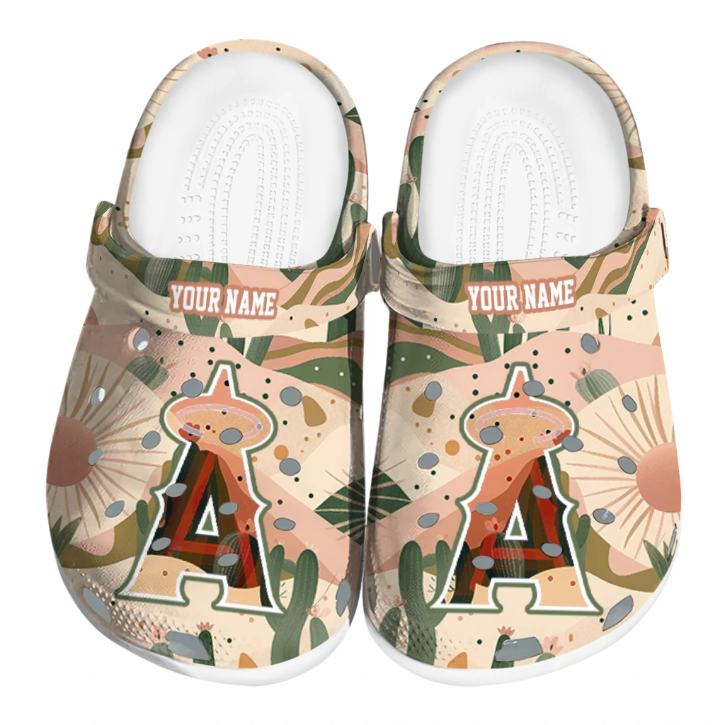 personalized los angeles angels desert cactus pattern clogs best selling personalized los angeles angels desert cactus pattern clogs best selling