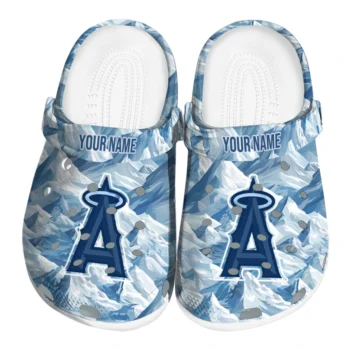 personalized los angeles angels mountain artwork clogs best selling