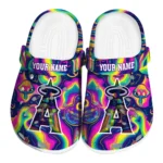 personalized los angeles angels swirling mushrooms clogs best selling