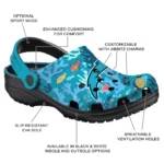 personalized los angeles chargers tropical fish ocean clogs best selling